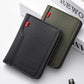 Porte-cartes homme compact en cuir PU ultra fin avec rangement cartes et billets