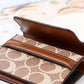 Porte-cartes rfid compact en cuir pu avec multi-emplacements et design classique