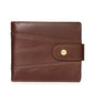 Portefeuille homme en cuir véritable avec protection RFID et poche monnaie