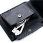 Portefeuille homme en cuir de vachette véritable avec blocage RFID