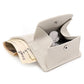 Portefeuille femme compact en simili cuir grainé avec protection RFID