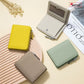 Portefeuille cuir véritable RFID compact zippé porte-cartes et monnaie unisexe