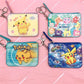 Portefeuille Pokémon Pikachu en cuir avec fermeture zippée et porte-clés