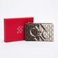 Portefeuille femme compact en cuir PU imprimé avec fermeture zippée design tendance
