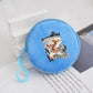 Porte-monnaie rond en peluche One Piece pour enfants et fans d'Anime