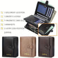 Portefeuille homme personnalisé cuir PU avec zip, bouton pression et grande capacité compacte