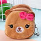 Porte-monnaie peluche pour fille - mignon
