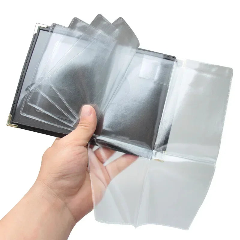 Porte-documents voiture vintage en cuir PU pour permis et cartes administratives