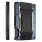 Portefeuille carte RFID aluminium effet carbone avec pince à billets ultra fin unisexe