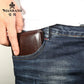 Portefeuille homme cuir véritable trifold compact grande capacité avec porte-cartes