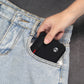 Porte-cartes RFID en nylon avec fermeture zippée et mousqueton compact sécurisé