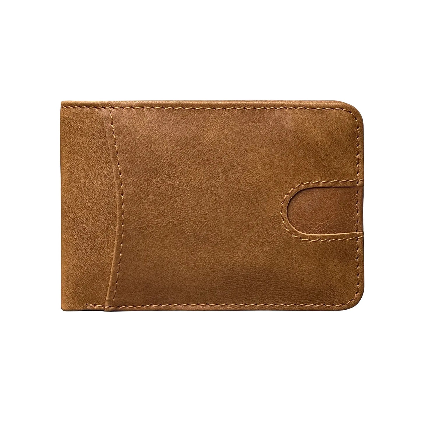 Portefeuille en cuir véritable pour homme – Portefeuille bifold simple avec protection RFID, plusieurs couleurs disponibles