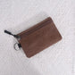 Porte-monnaie en toile avec fermeture éclair pour homme et femme - petit format