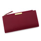 Portefeuille long femme en cuir PU avec multi-emplacements cartes et photo