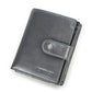 Portefeuille femme en cuir véritable avec protection RFID et porte-monnaie