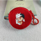 Porte-monnaie rond en peluche One Piece pour enfants et fans d'Anime