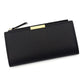 Portefeuille long femme en cuir PU avec multi-emplacements cartes et photo