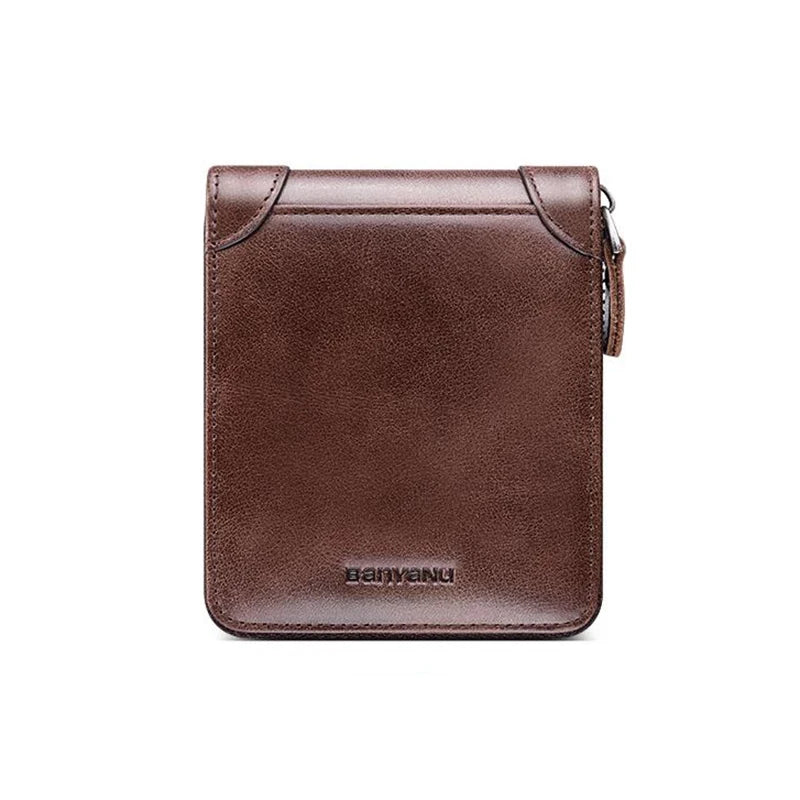 Portefeuille Business  en cuir de vachette - Sécurité RFID & Style Vintage