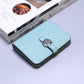 Porte-carte en cuir de vachette grainé avec fermoir design - luxe unisexe