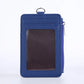 Porte-cartes compact en cuir PU avec fermeture zippée unisexe mini portefeuille