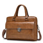 Mallette business en cuir PU pour homme avec bandoulière amovible