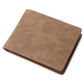 Portefeuille homme en cuir PU compact pliable avec porte-cartes et compartiment billets