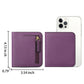Portefeuille femme compact en cuir PU RFID avec bouton pression et porte-cartes sécurisé