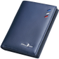 Portefeuille homme en cuir véritable compact avec porte-cartes et compartiments slim élégant