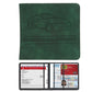 Porte-documents voiture homme en denim et cuir PU pour carte grise et permis