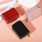 Porte-monnaie zippé en cuir PU - grande capacité pour femme