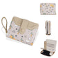 Portefeuille court à motif dinosaure mignon avec blocage rfid et bouton pression pour femme
