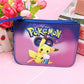Portefeuille Pokémon Pikachu en cuir avec fermeture zippée et porte-clés