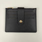 Porte-cartes ultra-fin en cuir pu avec languette à bouton pression pour homme et femme