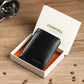 Portefeuille homme cuir véritable vachette trifold compact luxe avec RFID intégré