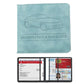 Porte-documents voiture homme en denim et cuir PU pour carte grise et permis