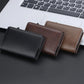 Portefeuille carte RFID homme en cuir PU avec éjection automatique et design compact