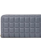 Portefeuille long matelassé pour femme avec fermeture éclair et multi-compartiments cartes