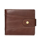 Portefeuille homme cuir véritable vintage compact avec RFID et grande capacité