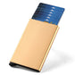 Porte-cartes RFID en aluminium slim ultra fin avec protection anti-vol unisexe