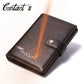 Portefeuille organisateur en cuir de vachette véritable pour homme