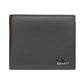 Portefeuille homme cuir véritable compact avec porte-cartes et bouton pression