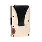 Porte-cartes RFID en fibre carbone et aluminium slim avec clip billets compact