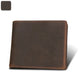 Portefeuille homme en cuir véritable vintage RFID compact avec porte-cartes et billets