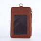 Porte-cartes compact en cuir PU avec fermeture zippée unisexe mini portefeuille
