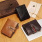 Portefeuille en Cuir Véritable pour Homme avec Protection RFID et Fermeture à Zip – Modèle Court