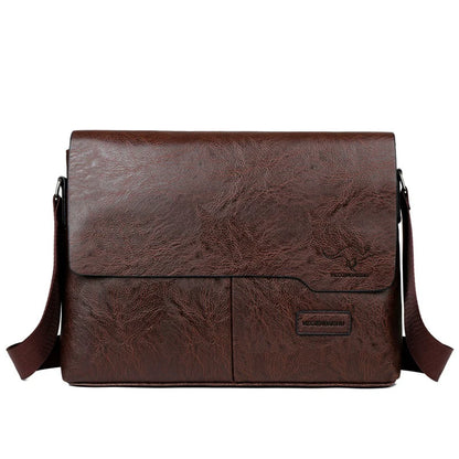 Sacoche business vintage en cuir PU pour homme - Porte-documents et sac messenger executive
