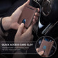 Portefeuille homme slim en cuir microfibre avec clip billets et protection RFID