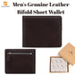 Portefeuille bifold en cuir de grain supérieur avec protection RFID