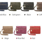 Portefeuille femme compact en cuir PU avec zip et dragonne amovible élégante