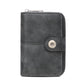 Portefeuille vintage pour femme en cuir PU avec protection RFID